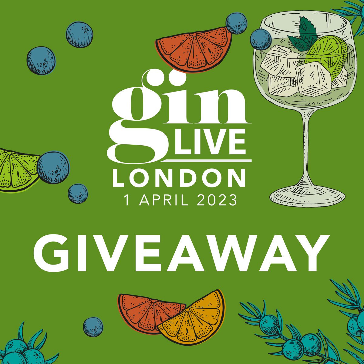 GinLiveLondon's tweet photo. Don’t miss out on the chance to gin-dulge in something special with our exclusive ticket giveaway —head to our Instagram page and follow the instructions. But act fast - the competition ends at midnight tonight!

#GinLive #GinLiveLondon #gintasting #Giveaway https://t.co/FfaNq3OM2L