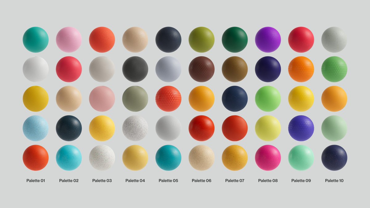 With new collection “Colorful Plastics” I wanted to try something a bit different. Organizing a set of materials by color palette. Sometimes the right color combo can be tricky and I wanted a collection that paired well with our Doodad models. 🤘🔴⚫️🔵⚪️🟠🟢🟤🟡🟣🤘