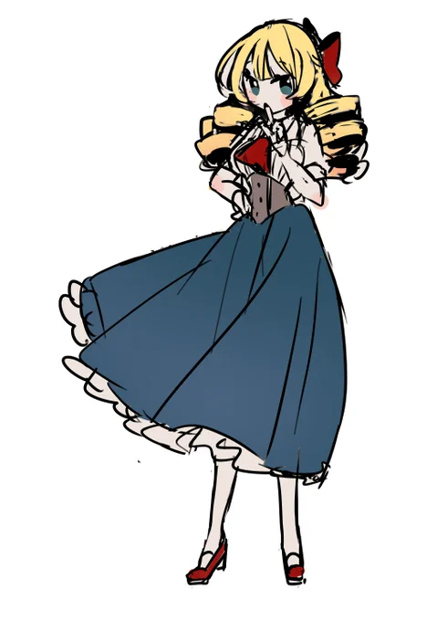 落ち着いたら金髪縦ロールお嬢様の漫画とか描きたい 