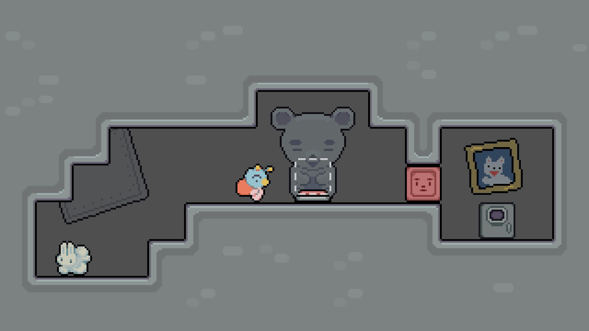 itchio's tweet photo. bunny bye-bye: help a little alien friend clean their space station in 20 puzzling levels! 

https://t.co/5IFS3u4ms0 by @worm_pod https://t.co/11UARY0xa7