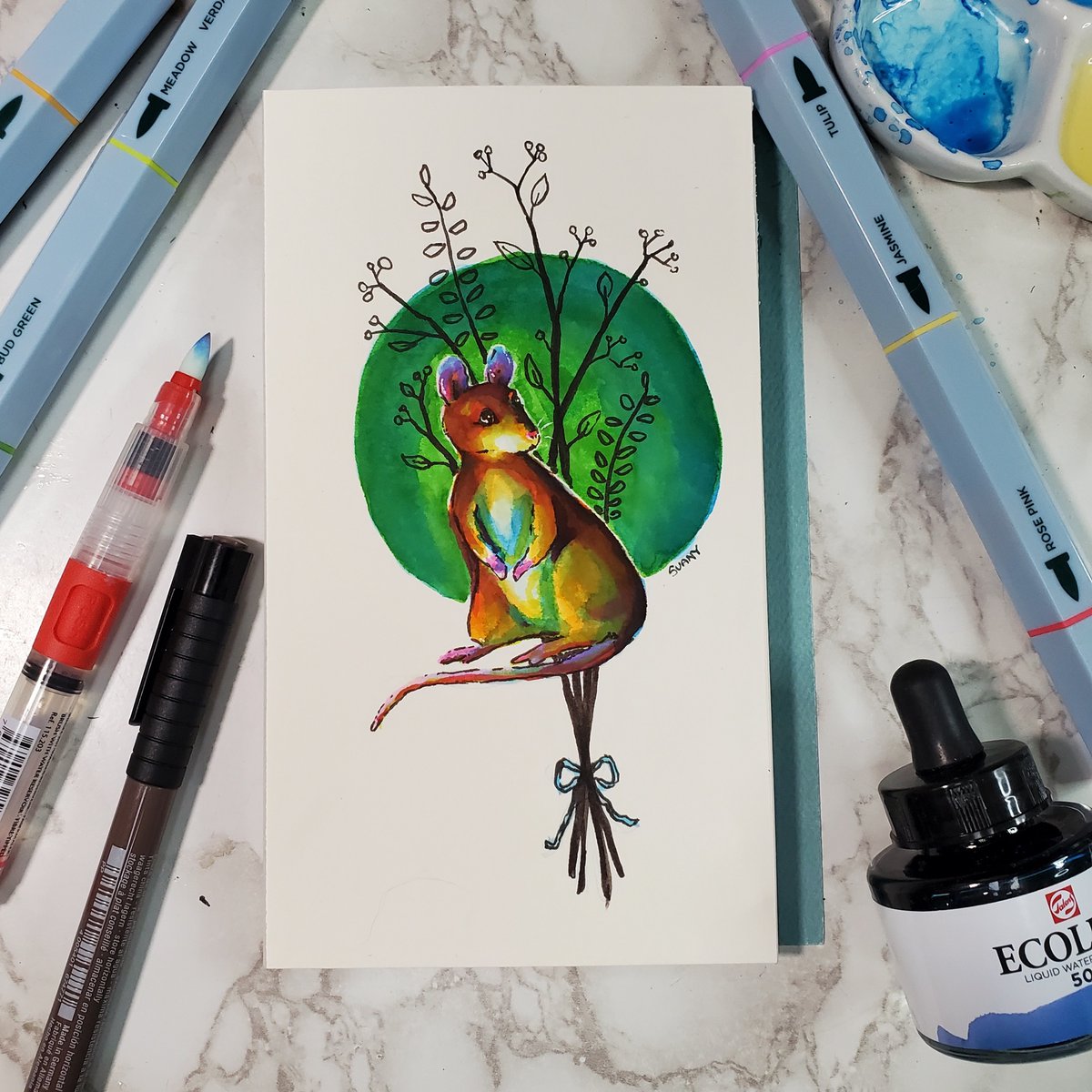 SuanysDragonDen's tweet image. I got the e-mail that the April sketchbox shipped and I have been checking my front door ceaselessly. It&apos;s so exciting to get these new art supplies to play with every month.

#getsketchbox #sketchbox #throwbacksketchbox