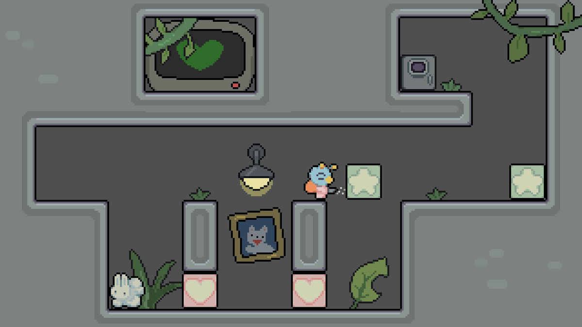 itchio's tweet photo. bunny bye-bye: help a little alien friend clean their space station in 20 puzzling levels! 

https://t.co/5IFS3u4ms0 by @worm_pod https://t.co/11UARY0xa7