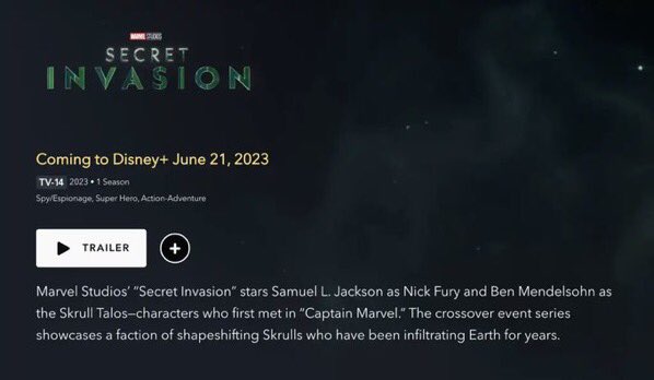 pasion_marvel's tweet photo. ‘SECRET INVASIÓN’ llegará a Disney Plus el 21 de junio https://t.co/iRz1Rkk2jf