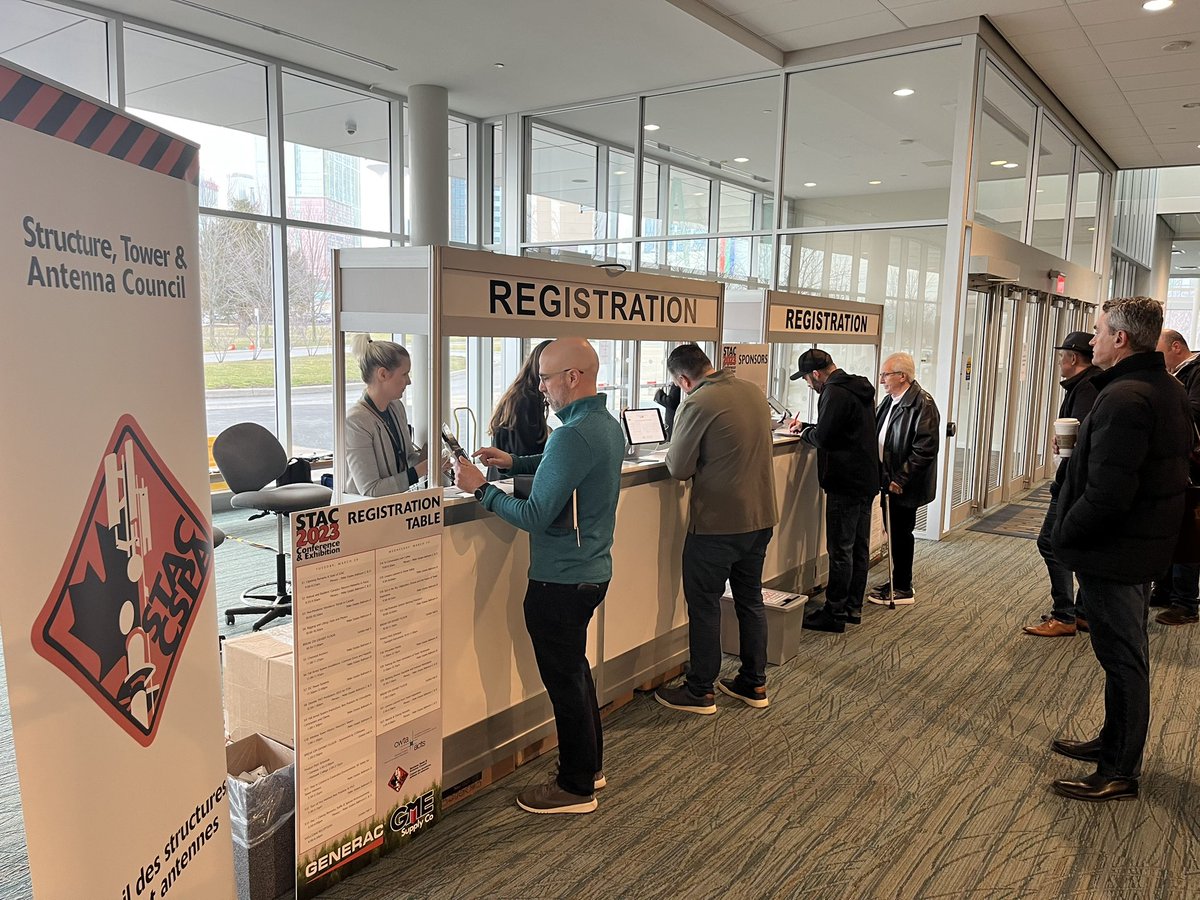 test Twitter Media - What a great start to the day — hundreds of attendees have started coming by our registration desk at the Niagara Falls Convention Centre! We are almost ready to kick-off the official program of #STAC2023 — Canada’s premier #TowerSafety event of the year. https://t.co/q8buapkQzY