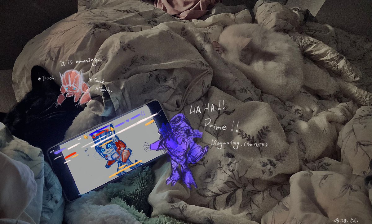The_ChaosLord's tweet photo. 我看不清威震天的三视图，所以老画不明白，总是用一坨不可名状糊过去😭😭
#Transformers
#Transformersmop
#MOP
#MegatronxOptimus https://t.co/5IQG1tEpYY