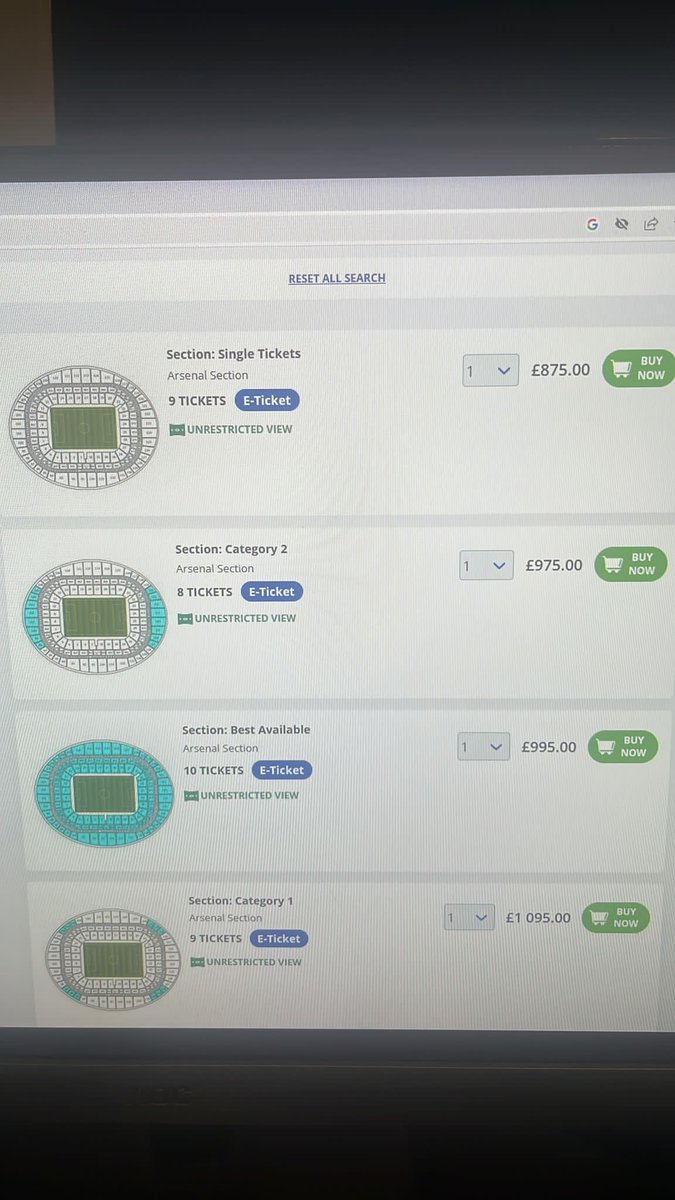 <a href="/Arsenal/">Arsenal</a> you need to stop paying Lip Service to combating illegal ticket sales and touting. My son attempted to buy a ticket this morning at 10am on his silver membership officially. Only for them to sell out by 10.05am. Now they're available on 3rd party websites.