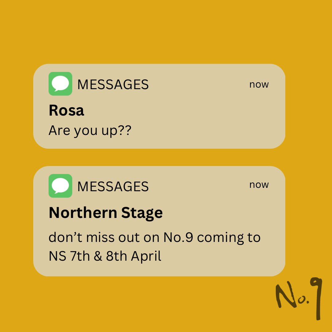 Are you up?
No. 9 is back after its sold out run!
Rosa is dusting off her gloves again and is ready to go 🥊
<a href="/northernstage/">Northern Stage</a> 7th + 8th April