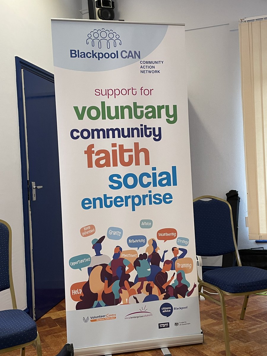 Chrismottley's tweet photo. Out and about in #blackpool today attending the #BlackpoolCan community action network event with @suemerli spreading the word about @coopuk local community fund  https://t.co/j1qyE66JqW #funding #grants #community https://t.co/tv7mHiXCfR