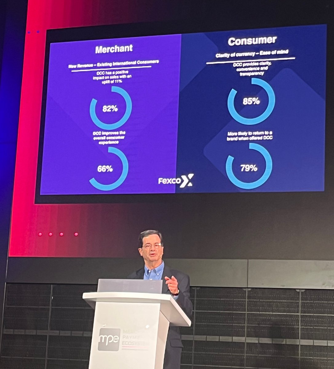 FexcoDCC's tweet photo. Fantastic discussion taking place right now on ‘Innovating Inclusive Customer Engagement’ at the @mpecosystem  conference. Fexco’s Tina Fenemore showcasing how consumer experience can be enhanced while also generating a new revenue stream #mpe23 #ilovempe #payments #DCC https://t.co/MkcalwMika