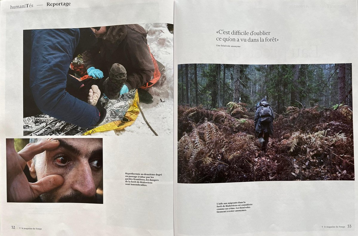 <a href="/LeTemps/">Le Temps</a> publica mi reportaje sobre la situación de los refugiados en el Bosque de Bialowieza. La situación sigue siendo grave pero el tema desapareció de la agenda de los medios de comunicación. Gracias a Véronique Botteron por darle espacio y a <a href="/rinny_/">Rinny Gremaud</a>  por el maravilloso texto