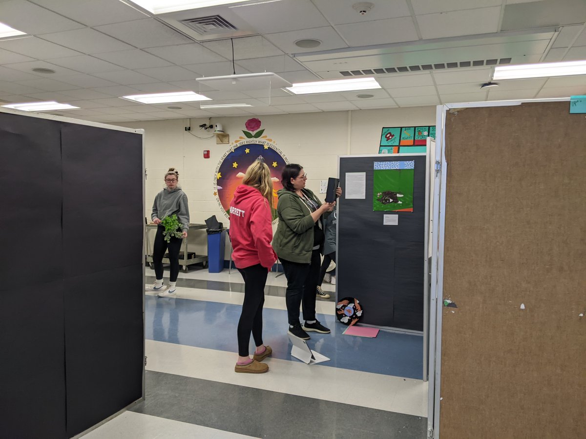 IB Visual Art students hard at work with Ms. Lamoureux preparing their exhibits for Wednesday night's opening... 
<a href="/RVCSchools/">Rockville Centre School District</a> <a href="/pat_walshEDU/">Patrick Walsh, Ed.D.</a> <a href="/mattgct/">Matt Gaven</a>