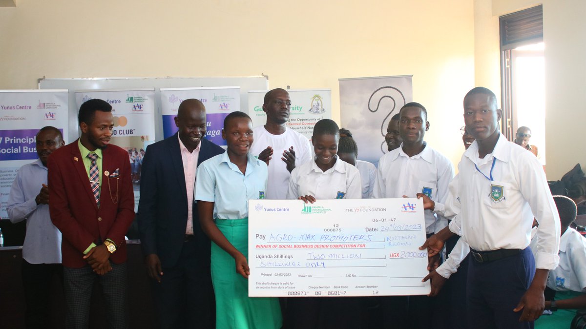 kiuyyfoundation's tweet photo. Under the Social Business Design Competition, Agro Max Promoters Group clinched the 1st Position, while Gulu Youth Centre for Prevention and Treatment, and Amani Demonstration Farms took the 2nd and 3rd positions respectively. https://t.co/pI6nxK3fQ9