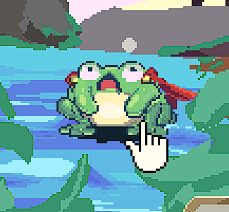 lapizmasticado's tweet photo. when you remember you forgot something at home
#pixelart #frogboy #madeinaseprite @aseprite https://t.co/LmoyX7mJrb