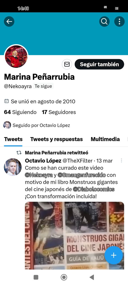 A mi amiga <a href="/Nekoayra/">Marina Peñarrubia</a> le han hackeado la cuenta. Me ayudas a denunciar?