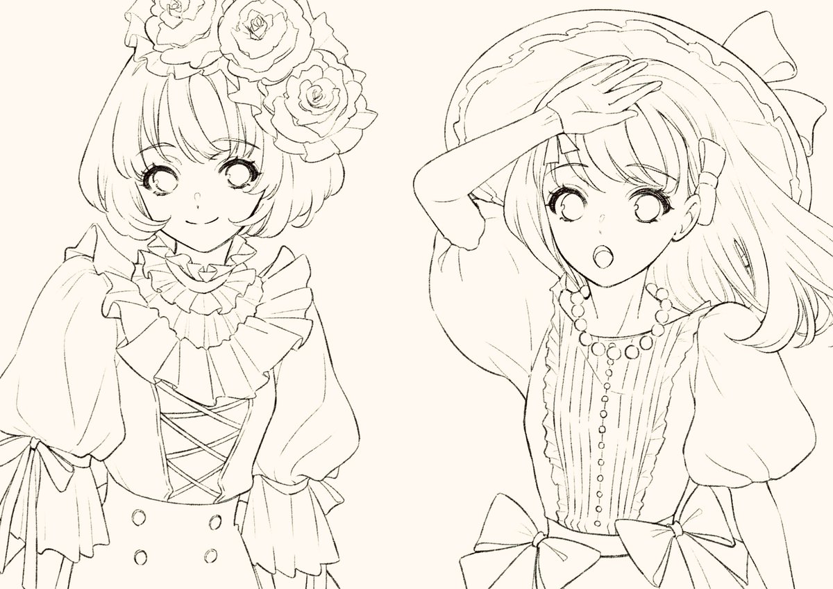 お線画 