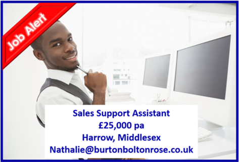#salessupportassistant #salessupport #salesassistant #officework #office #employment #jobsearch #jobhunt #jobopening #hiring #hiringnow #resume #jobs #careers #humanresources #harrow #londonjobs #middlesexjobs #middlesex #harrowjobs