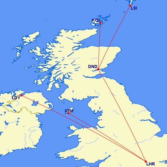 Sean M 🌈 on Twitter "It appears Loganair plans to launch flights