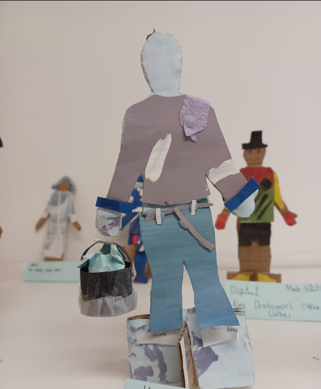 Year 5 have been developing their fashion design skills this term.   They were inspired by their class book 'A Clock of Stars,' written by <a href="/fran_gibbons/">Francesca Gibbons</a>.  Future stars of the design world! <a href="/LCFLondon/">London College of Fashion</a>.