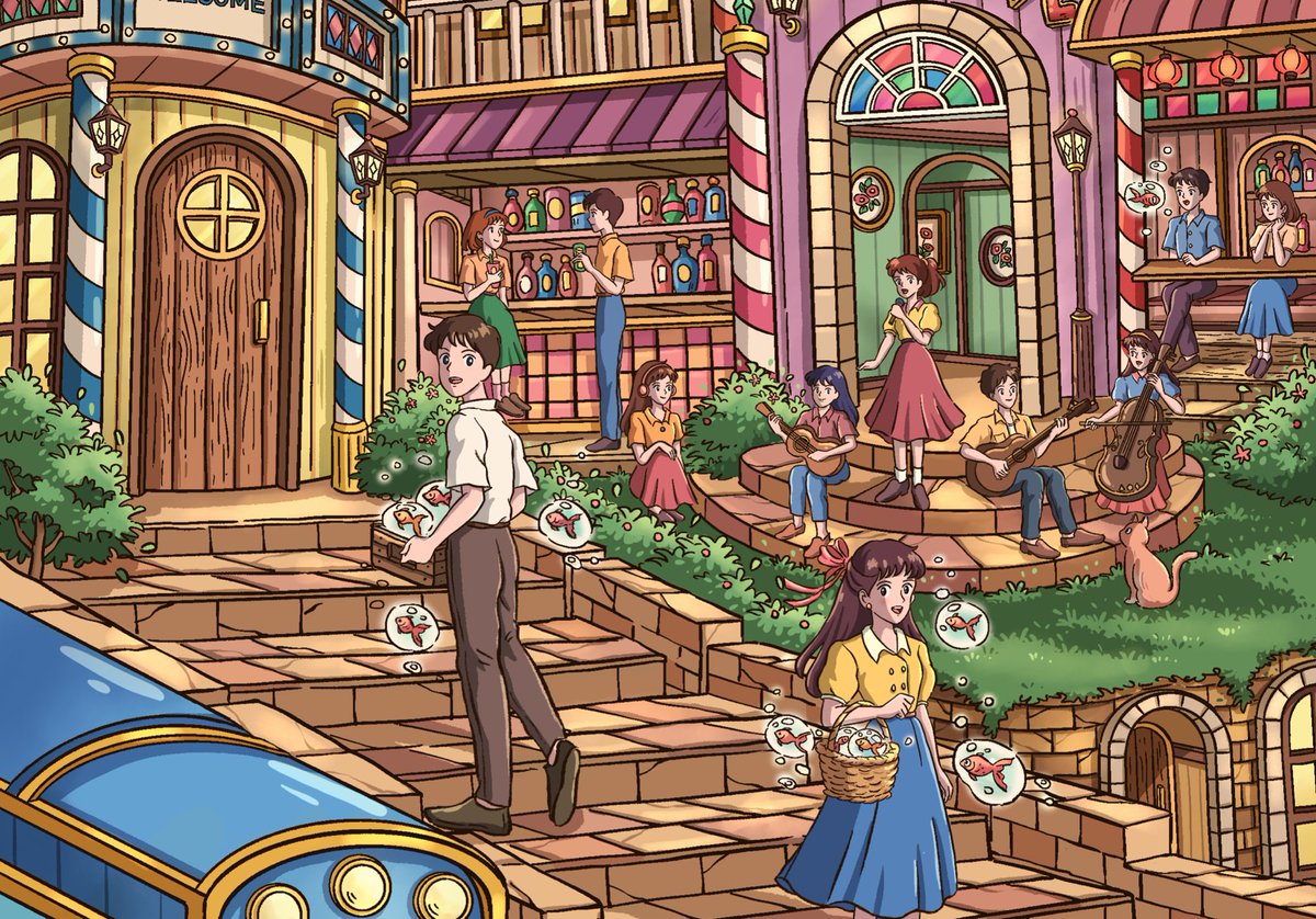 Hello #VisibleWoman !
I’m Charming, I am a digital artist 👩‍🎨 who loves to draw cheerful ordinary life characters and fantasy architecture 🤩😊💙