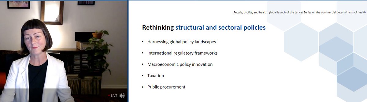 WPHNA's tweet photo. Rethinking commercial sector models and important to consider alternative types of business models, @SharonFrielOz  @TheLancet  #DCoH https://t.co/oY9GbwrPIU