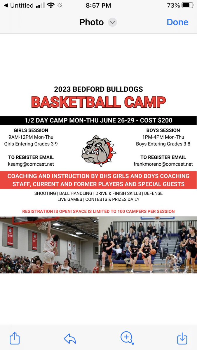 Bedford_NH_GVBB's tweet image. Register now for the second annual BHS youth basketball summer camp!Space is limited! #onepack #godogsgo @Bedford_NH_BVBB @GoBHSBulldogs