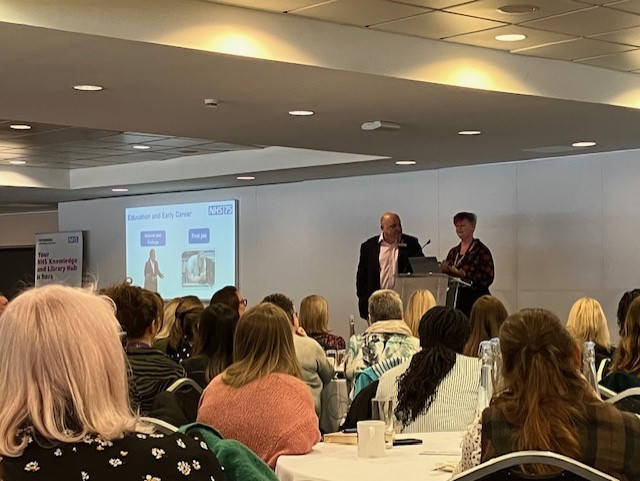 NHSE_WTE's tweet photo. Nursing Associate, Valda Adams is now talking about her journey and her passion for nursing #nursingassociates @teamCNO_ https://t.co/il8vd79PTK