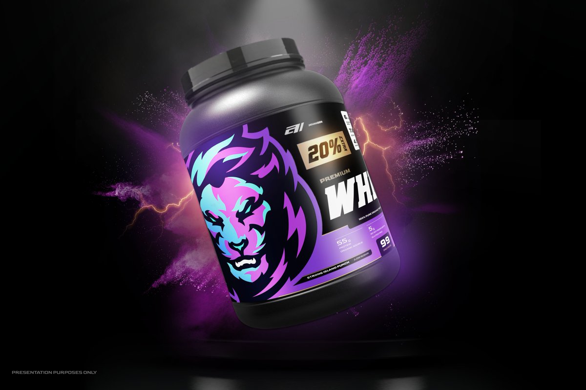 Had a lot of fun working on this branding for a pre-workout supplement company with the theme of a Neon Lion 🦁

What do you think? Much love!❤️
