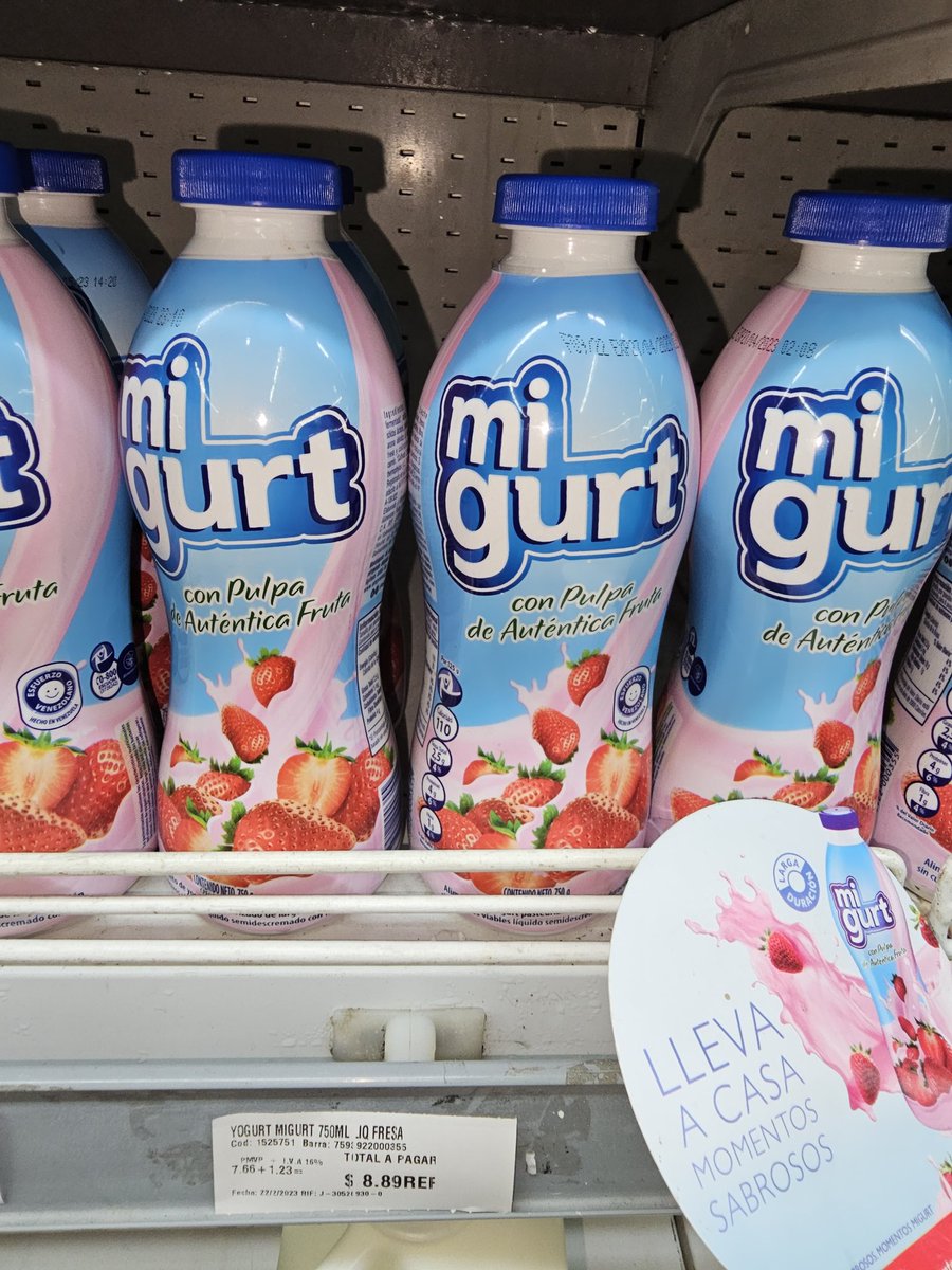 FrancoMerchan's tweet photo. Dime que tienes plata en venezuela sin decirme que tienes plata. "Compra migurt sin mirar el precio" https://t.co/cbq8hZ0flJ