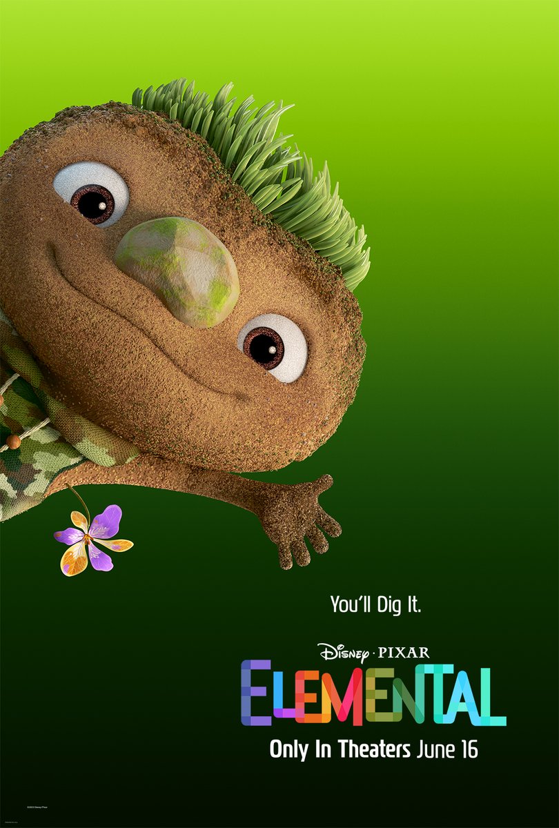 You’ll dig Clod 🌱🌸 Meet him in #Elemental, coming to theaters June 16.