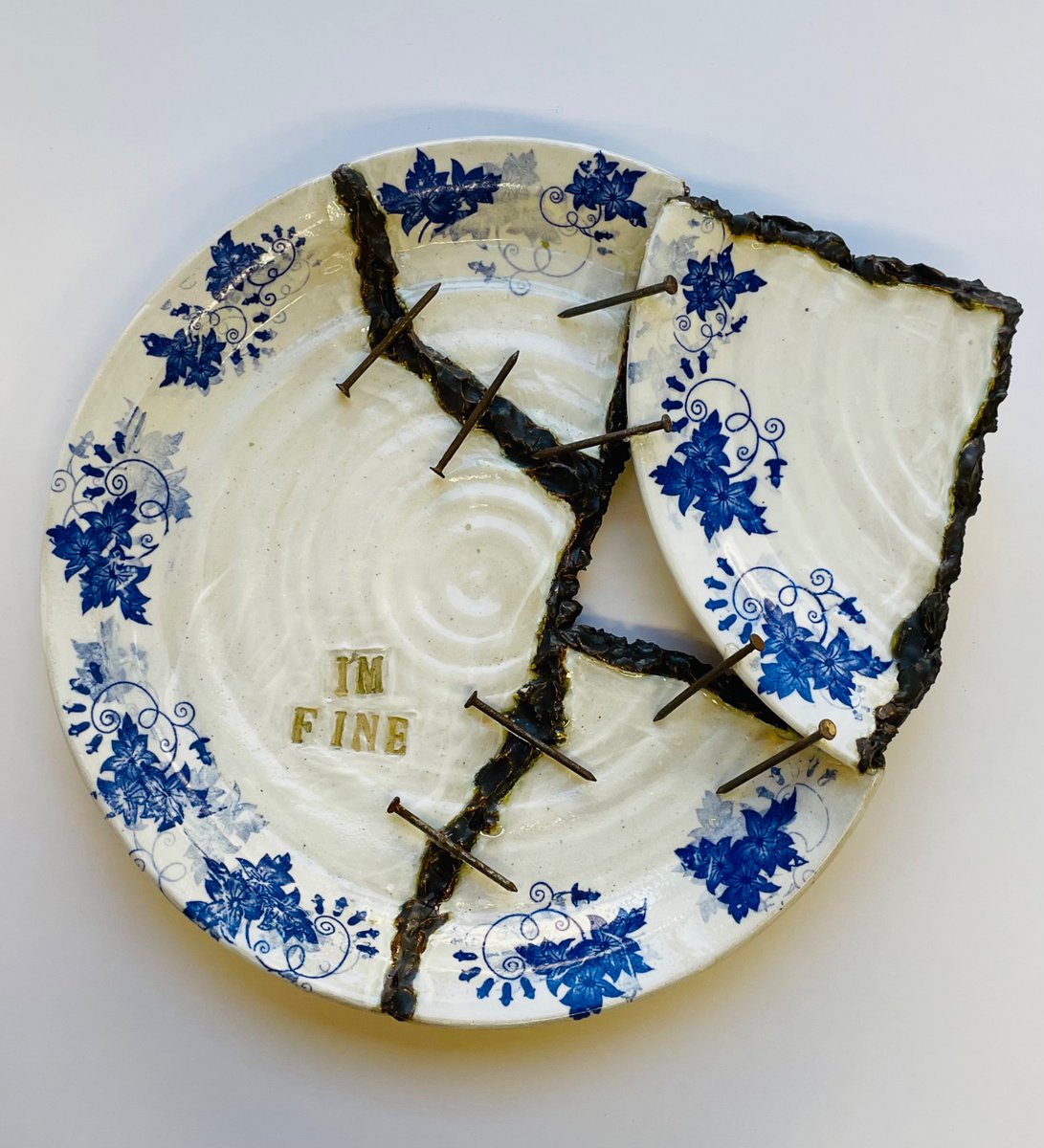 We’re going to nationals!! Taylor’s ceramic plate won a national medal in the 2023 Scholastic Art and Writing Awards. Taylor will be awarded at Carnegie Hall in NYC for her piece titled “I’m Fine”! #ceramics #wiltonwayct <a href="/artandwriting/">Scholastic Art & Writing Awards</a>