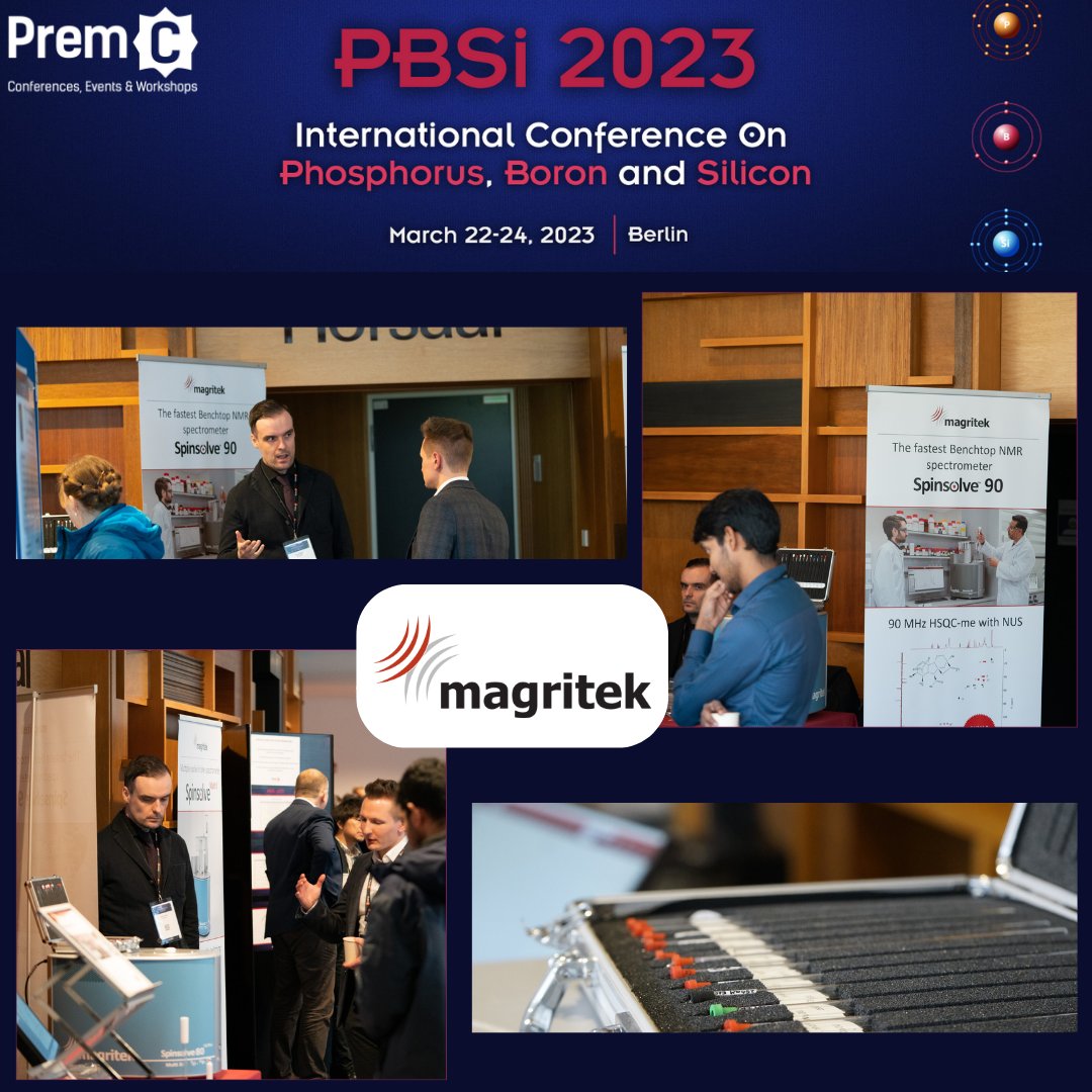 We would like to thank <a href="/magritek/">Magritek</a> for accompanying us during this edition of #PBSi2023! 
You can find more information about them at: magritek.com
#Phosphorous #Boron #Silicon