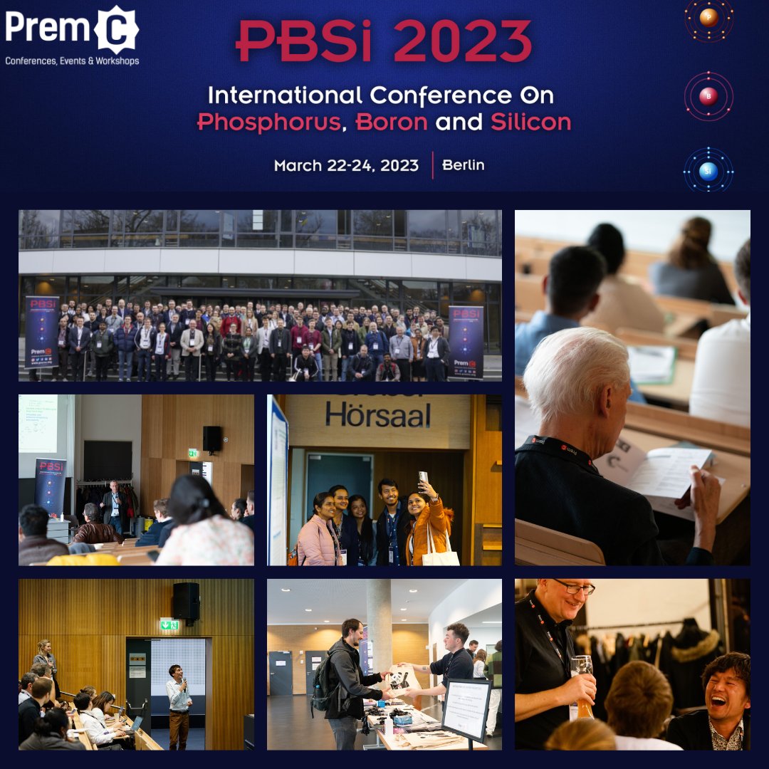 Thank you all for coming to #PBSi2023!
We had a great time watching you share your work with passion and make this edition such a memorable one!
Find all the pictures of the conference here: facebook.com/media/set/?van… #Phosphorous #Boron #Silicon