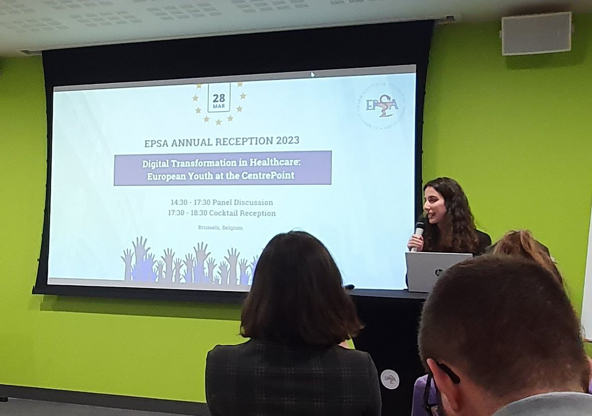 #AR23 🐍 | Opening of <a href="/EPSA_Online/">EPSA</a> 2023 Annual Reception, the event of excellence held every year in Brussels! 🇪🇺

This year theme is "#Digital transformation in #healthcare: European Youth at the CentrePoint" 📲

<a href="/Pharma_ANEPF/">ANEPF Pharmacie</a> is present, to represent french pharmacy students 🇨🇵