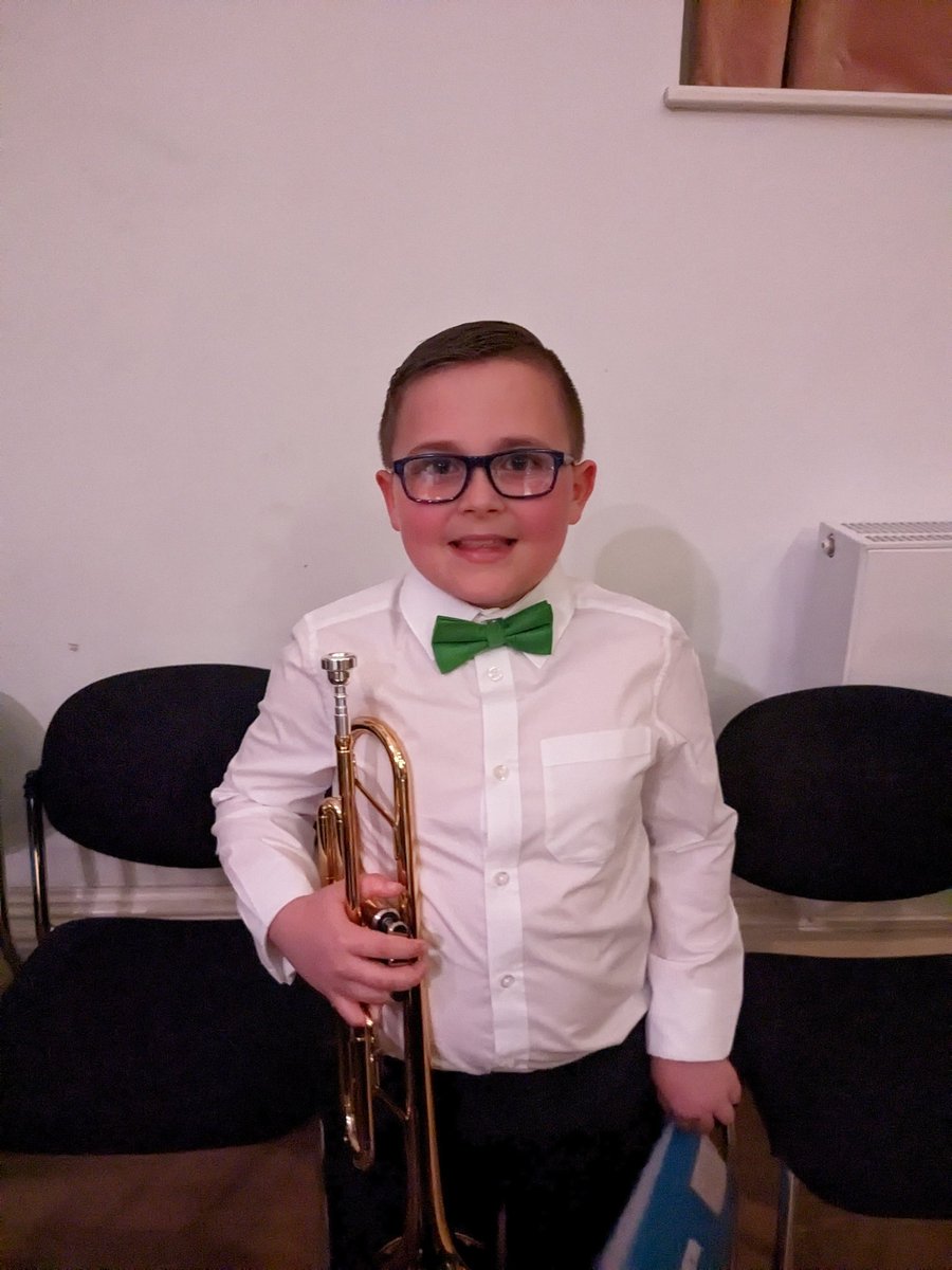 MrsG1989's tweet photo. I could not be prouder of this boy. He had a fantastic parents evening. He has completely turned his behavior around. And last night he performed in his first concert with Barnsley junior brass band. @MapplewellSch @MPSClass7 https://t.co/qi7lYIlywN
