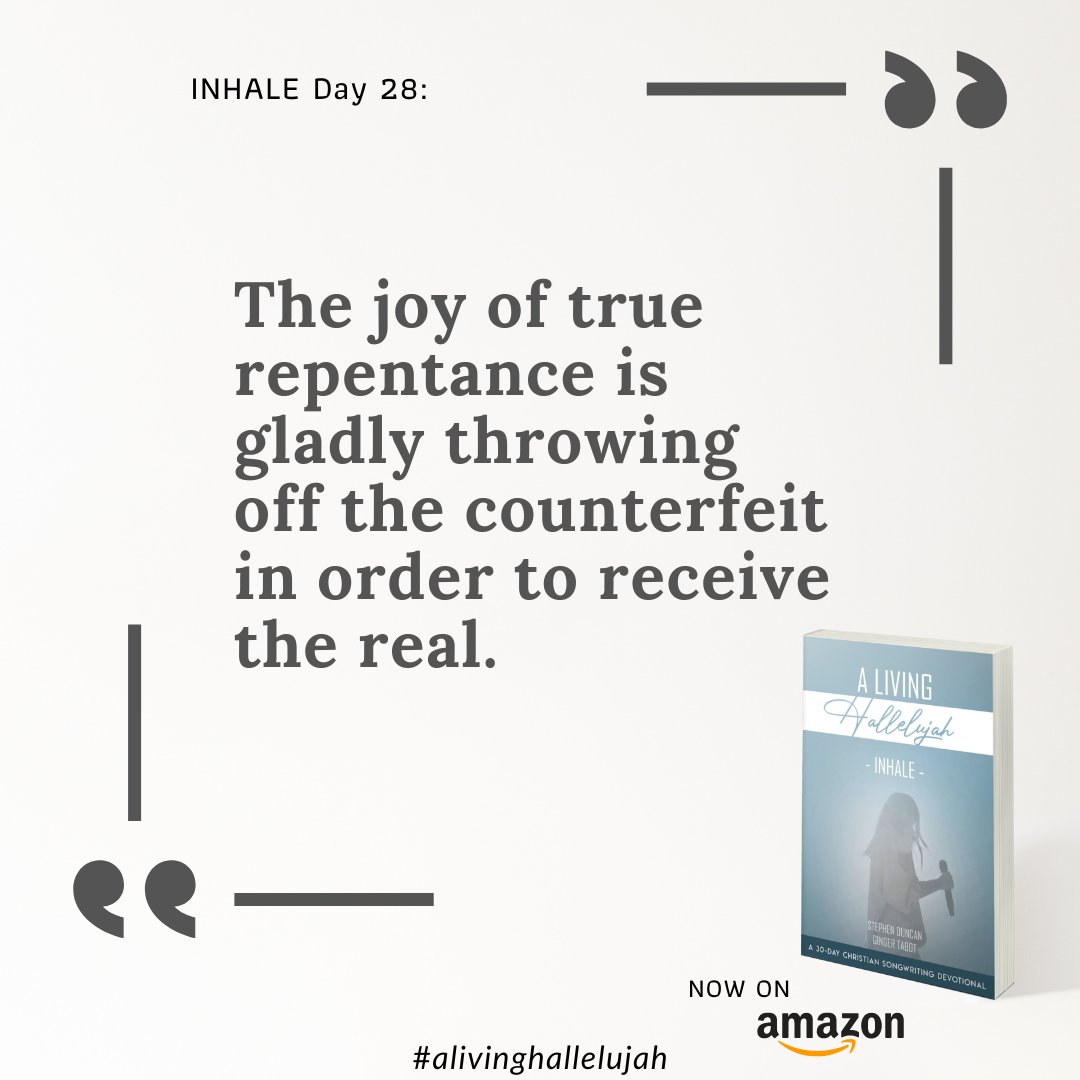 An excerpt from our 30 Day Devotional For Christian Songwriters. For more motivation and inspiration you can find the book here: bit.ly/inhalebook

#ALivingHallelujah #Christian #Devotional #Songwriter  #ChurchCreatives #ChristianCreator #ChurchLife #ChristianCreatives