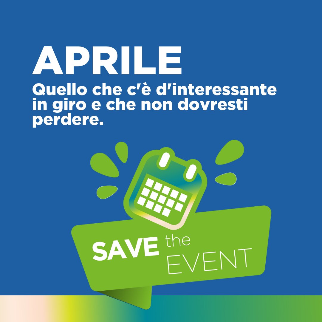 SMI_Group_IT's tweet photo. 🗓 È in arrivo un #aprile ricco di eventi: ne abbiamo selezionati alcuni, dalla digitalizzazione della Sanità all’intelligenza artificiale, dalla sostenibilità all’identità digitale. Parteciperai a qualcuno di questi? Allora #SaveTheEvent! #SMI #ItaliaDigitale #CulturaDigitale https://t.co/owZFpuWbdA