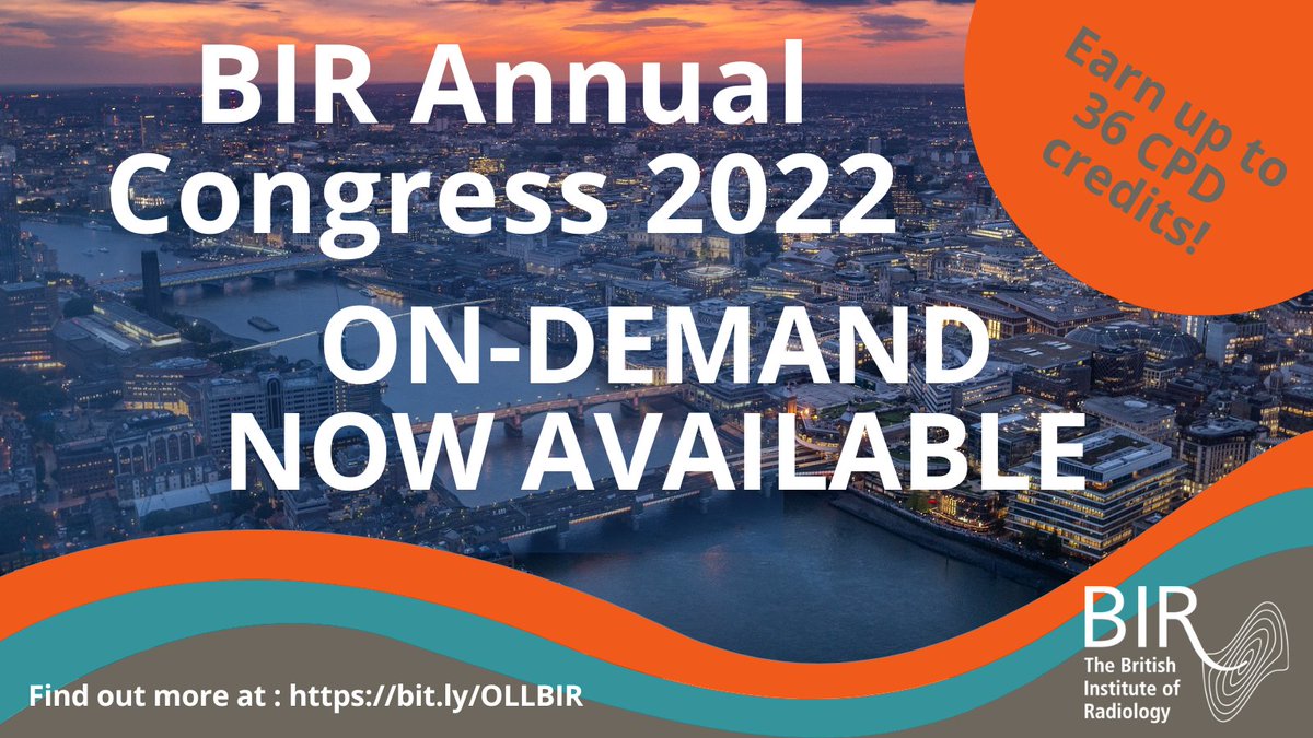 36 CPD Credits are up for grabs if you watch the BIR Annual Congress 2022 on demand today! Check out our website to find out what else we have available on the online learning library! bit.ly/OLLBIR <a href="/BIR_YPAT/">BIR YPAT</a>