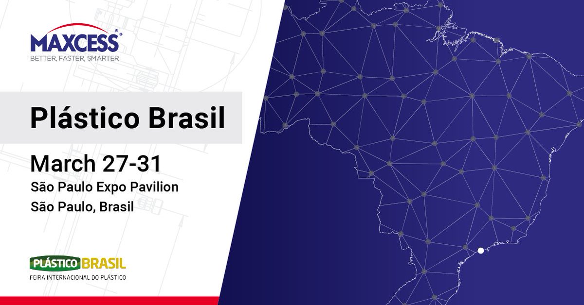 We're thrilled to be part of this year's Plástico Brasil! If you're here, too, stop by and say hello!