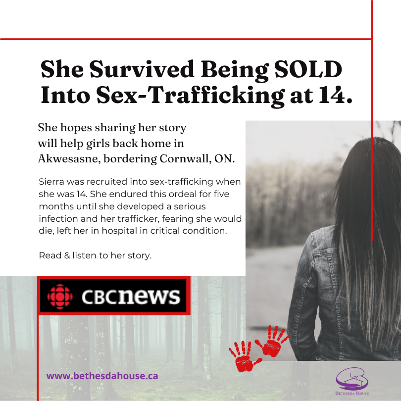 BethesdaHouseON's tweet photo. She survived being sold into sex-trafficking at the age of 14. Now she shares her story in the hopes it will help others.

https://t.co/1wJBw5rdQ1

#SexTrafficking #HumanTrafficking #SexualExploitation #LuringAndGrooming #StopHT #WeBelieveYou #LoveShouldntHurt #MMIWG2S https://t.co/4aaO5lY474
