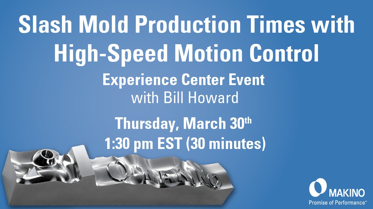 MakinoMachine's tweet photo. 2️⃣MORE DAYS: Facing challenges producing 3-dimensional complex parts for Die/Mold and Medical applications❓ This event may be of interest. Join @MakinoMachine on 3/30 at 1:30 PM EST 🎟️ : https://t.co/UlUUEYA1n2

#Medical #DieMold #DieMould #MachineTools #CNC #SurfaceFinish https://t.co/GexkDA3Z8F
