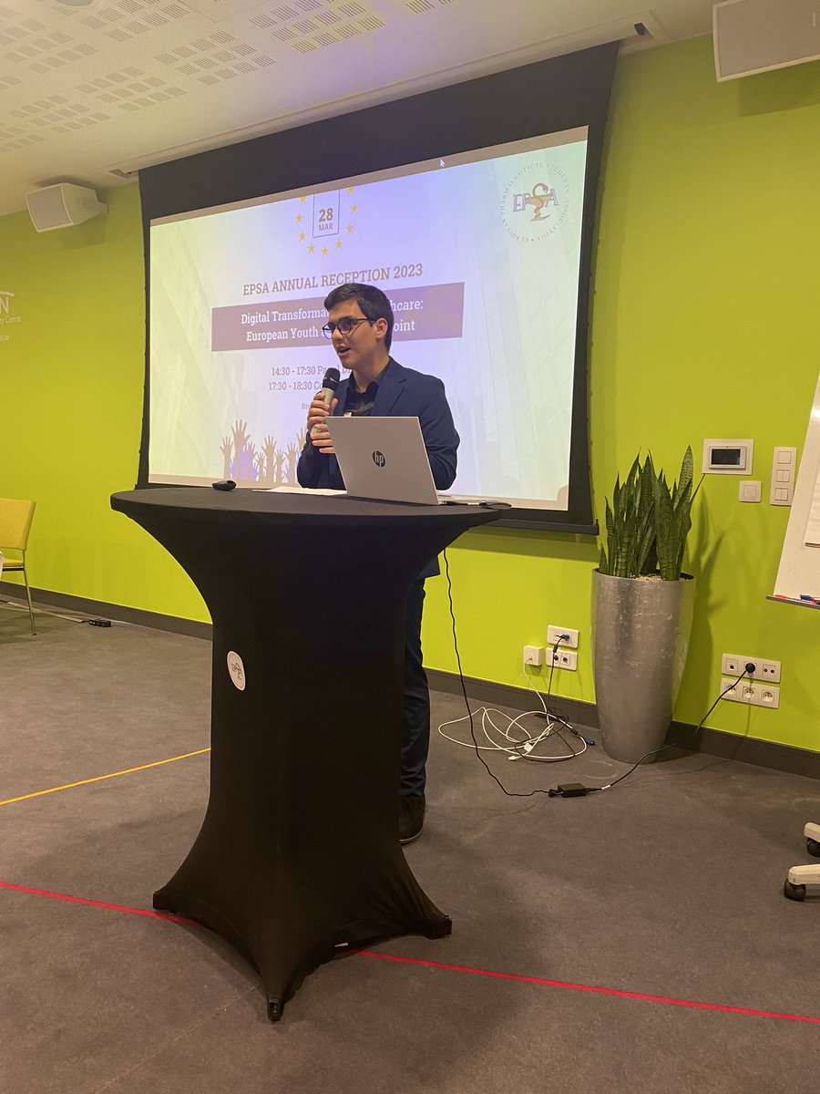 #AR2023 | Our President @Gabriel_EPSA is welcoming the participants.

« We are continuing our work in the #pharmaceutical curricula, which has been a priority for us since day one and soon launching a survey on Preparing Future Pharmacists for #Patient Education »