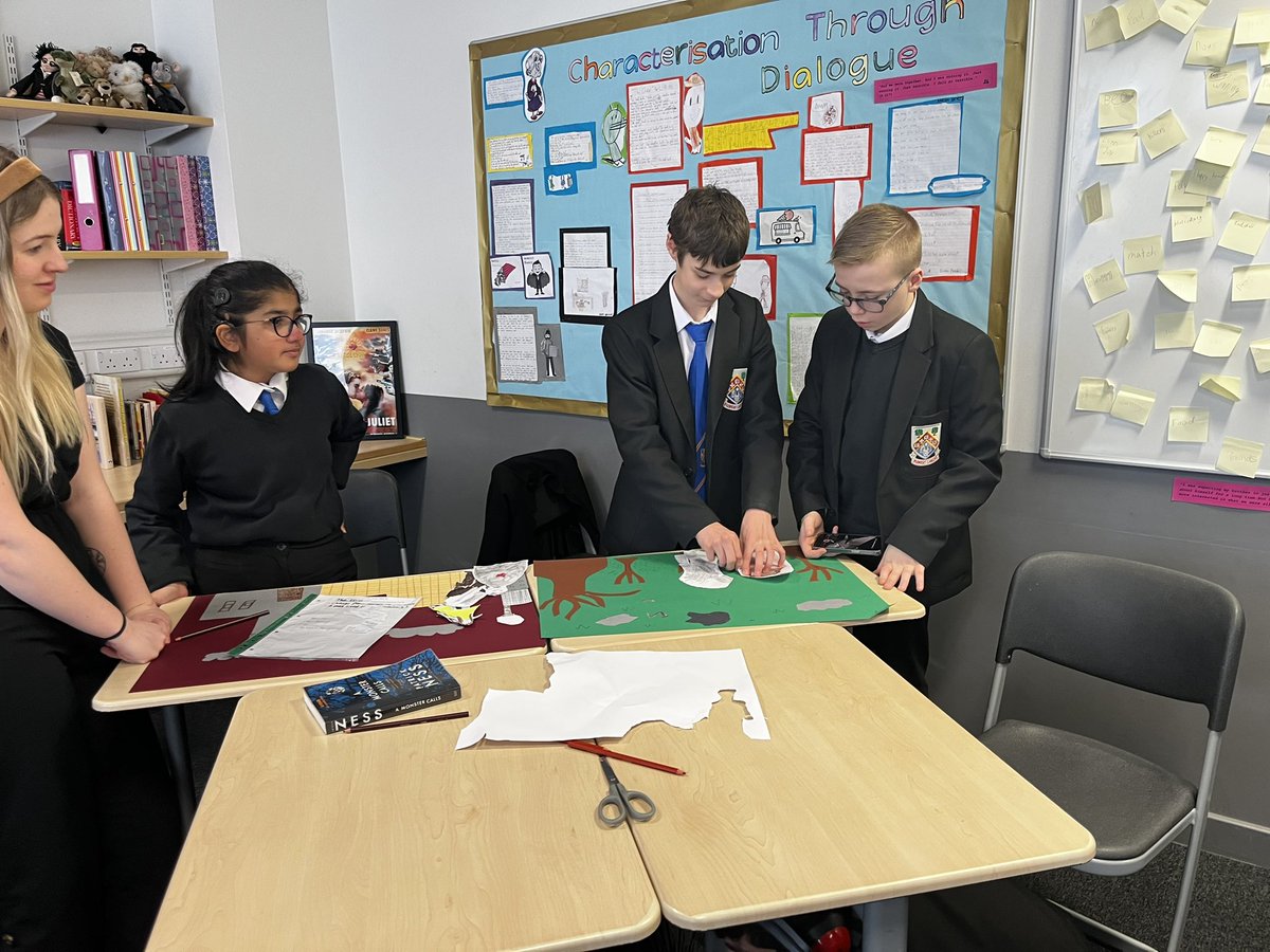 Miss Baillie’s S1 ‘Tribe’ creating stop motion animations for the second tale in A Monster Calls. #digitallearning #readingforpleasure