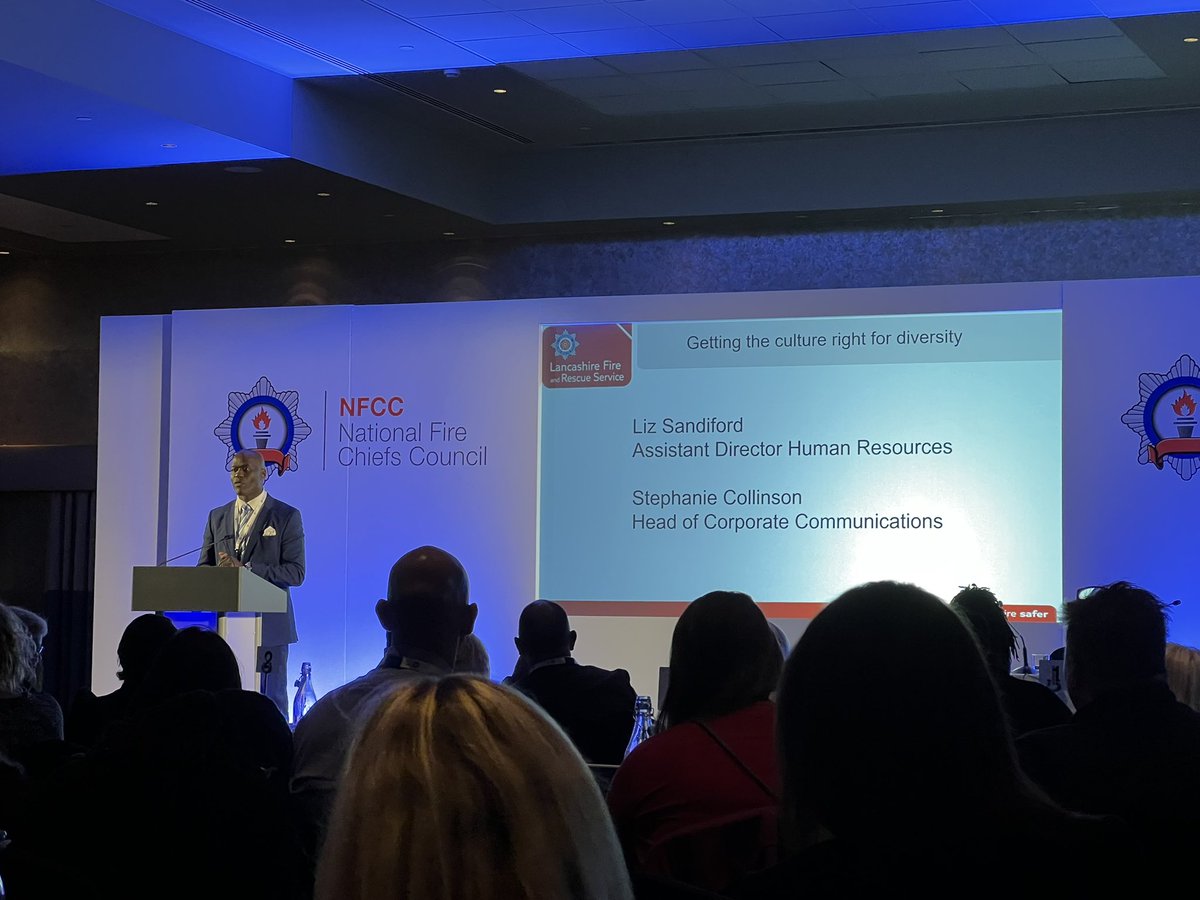 DelroyGalloway's tweet photo. NFCC Culture Conference Wayne Brown facilitating a session on Enabling an Inclusive Fire and Rescue Service https://t.co/zhvWpKYsFT