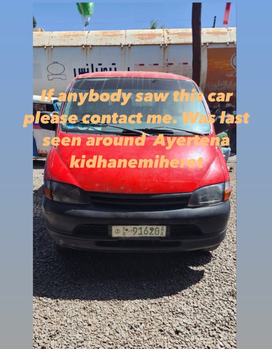 Betselot_Zewge's tweet photo. Please Contact me or 0921407635/36 Or +251911607974
#Lostcar https://t.co/yRQNoFvuqb
