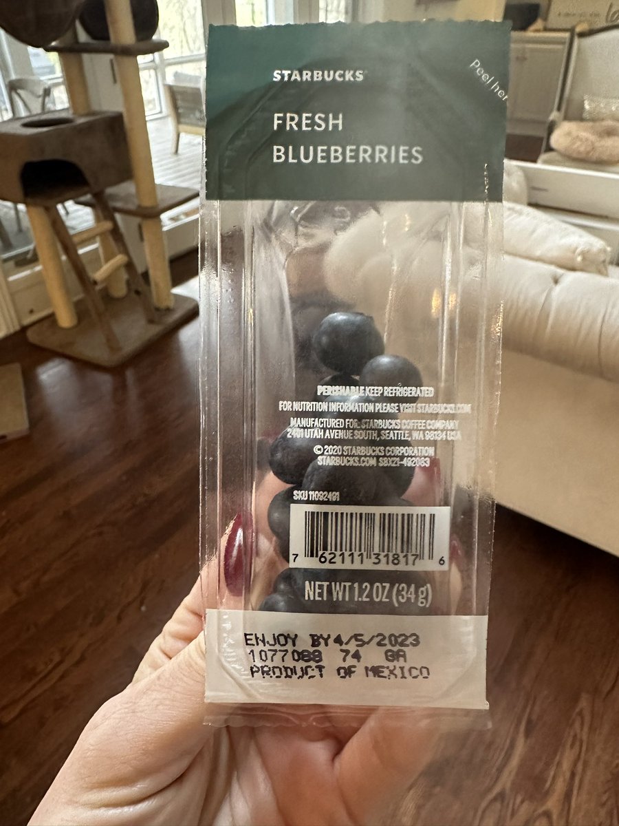 HKralj's tweet photo. Times must be tough over there @Starbucks $4.80 for my blueberry oatmeal today… lol 🤦🏻‍♀️ https://t.co/3LaW6JLvOj