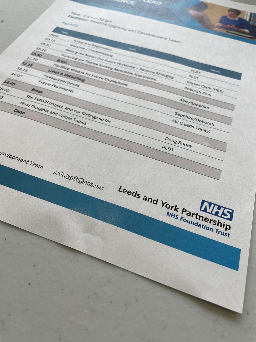 Fantastic day at the @LeedsandYorkPFT Education Conference. Lots of innovative approaches to practice based education and some great conversations about how we support our Health and Care learners. Thanks for inviting us along @ajm398 @SapphireeeA snd @Deborah92837627