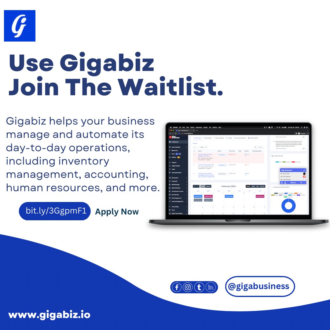 gigabusiness's tweet photo. Do you know that your business can run smoother and more efficiently with the help of Gigabiz ? 

Sign up and we’ll give you 6 months free. We know you can’t wait to start saving money on your business. 

Click the link in Bio and Apply now! 

#erp #erpsoftware #business #AI https://t.co/8GQfNjR7jd