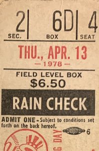 GeorgeFalkowski's tweet photo. For followers new and old, an excerpt from my book #MeetMeAtTheBat that comes from one of several chapters dedicated to #OpeningDay. Today we recall 1978 when it rained #ReggieBars @EarnedFunAvg @candy_nostalgia *actual wrapper from β78*
Book available on Amazon! #Yankees https://t.co/C0OSipdytP