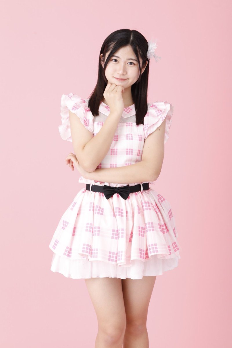 ピンクチェックの生写真、明日の18:00まで// 可愛いくて大好きな衣装