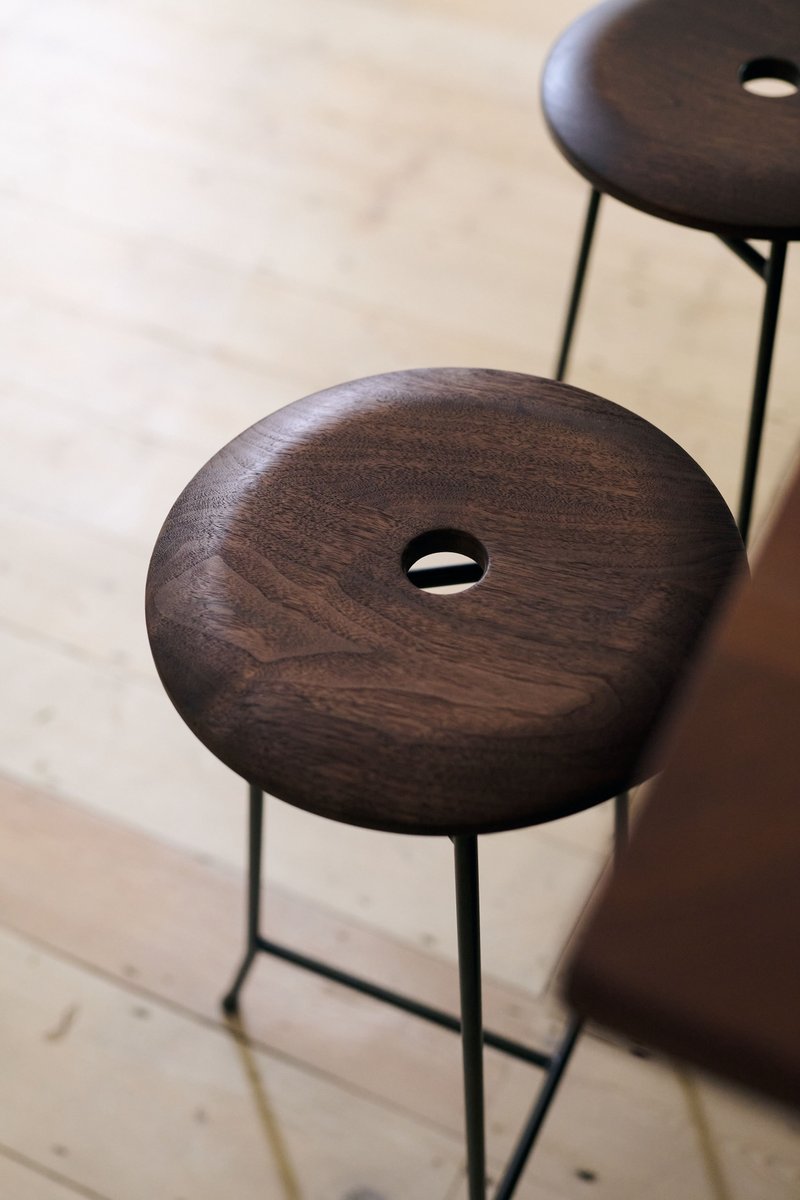 Our favourite walnut stools are back in stock on the deVOL Shop! devol.ltd/creedystool #KitchenChair